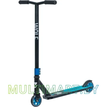 Самокат Novatrack Wolf EL Alloy 100A.WOLF.BBL20 (синий/черный, 2020)